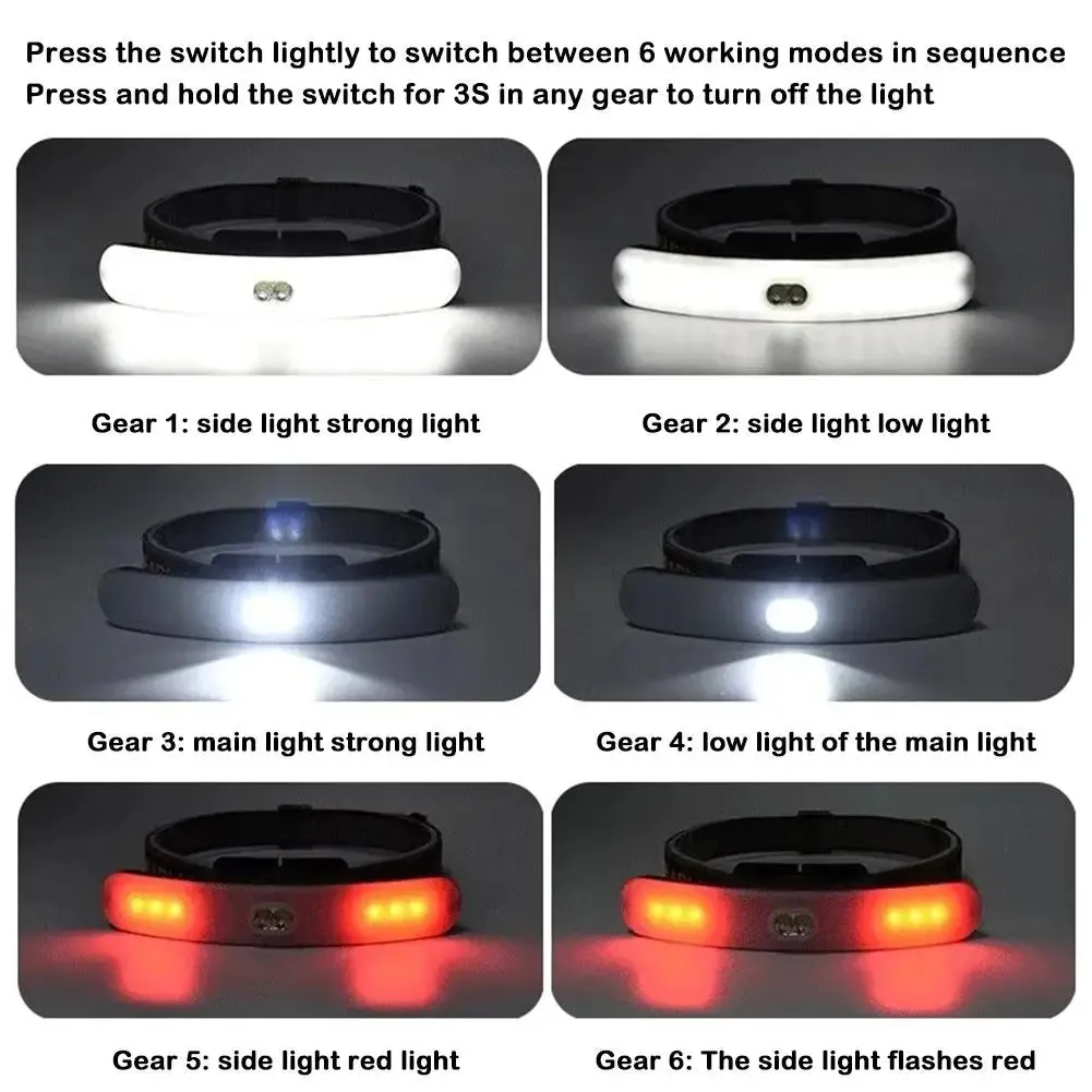 Portable Mini Powerful Headlamp USB Rechargeable Headlight Waterproof Head-mounted Lamp For Eyelash Extension Supplies Home Use