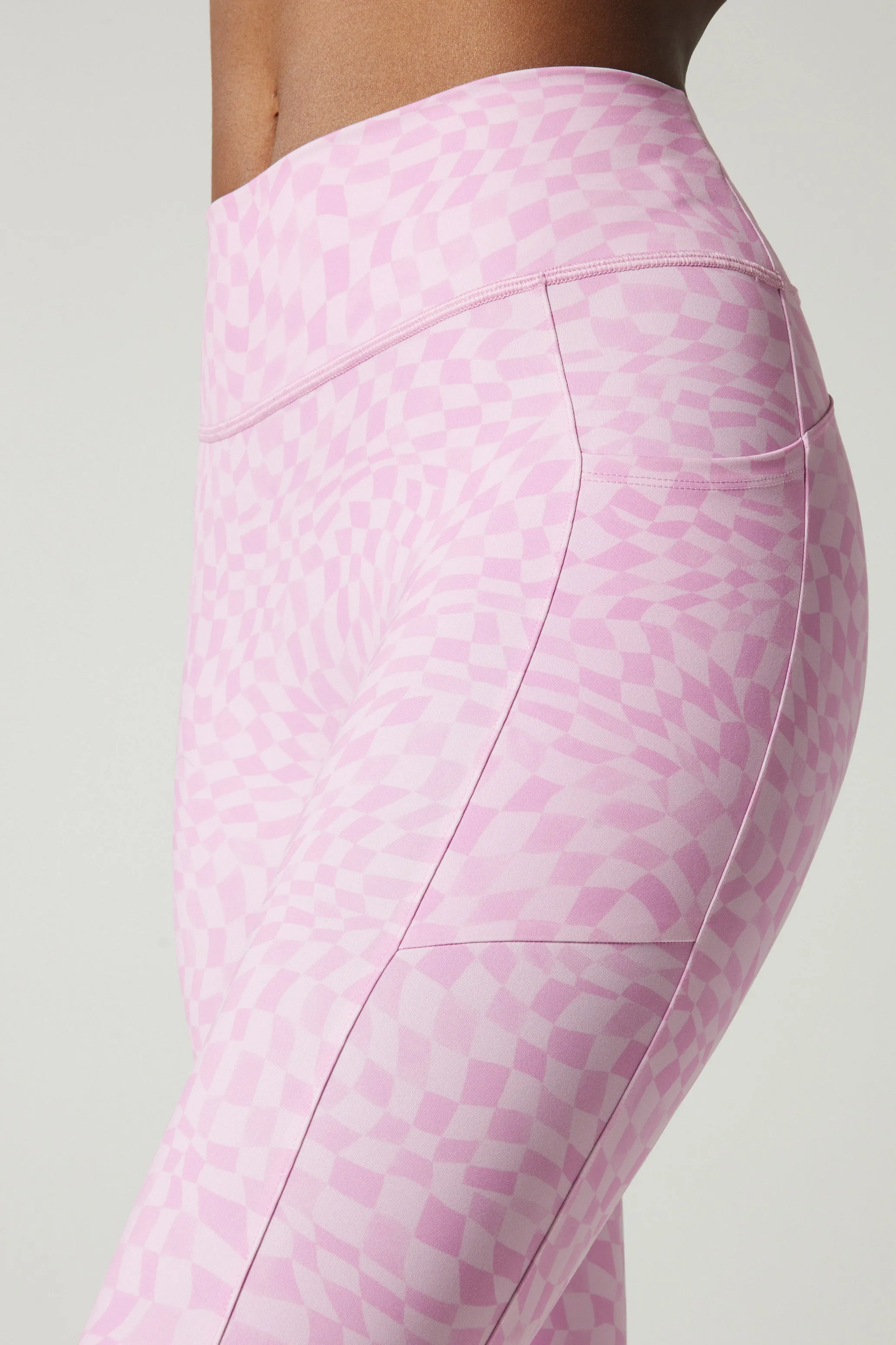 Remi Pocket Legging Check Wave Blossom
