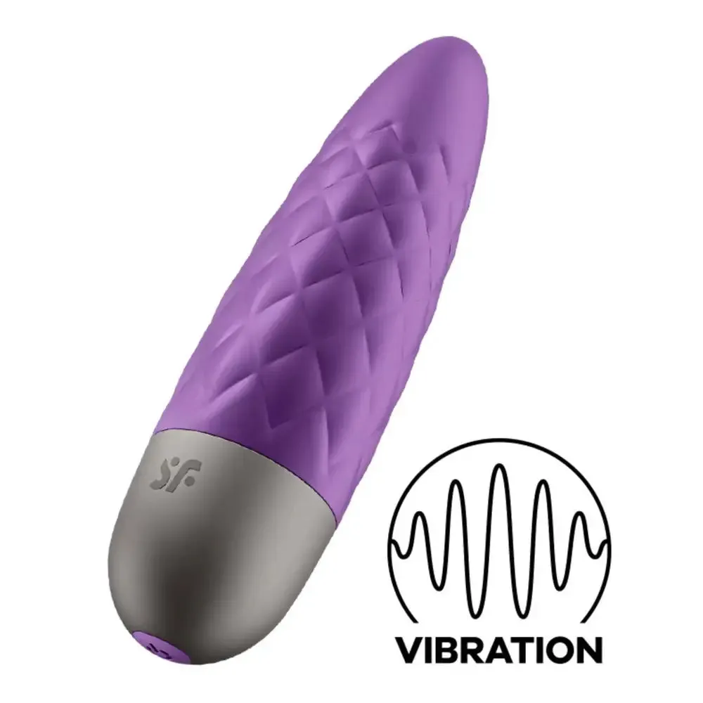 Satisfyer Pro Silicone Purple Multi Speed Rechargeable Bullet Vibrator