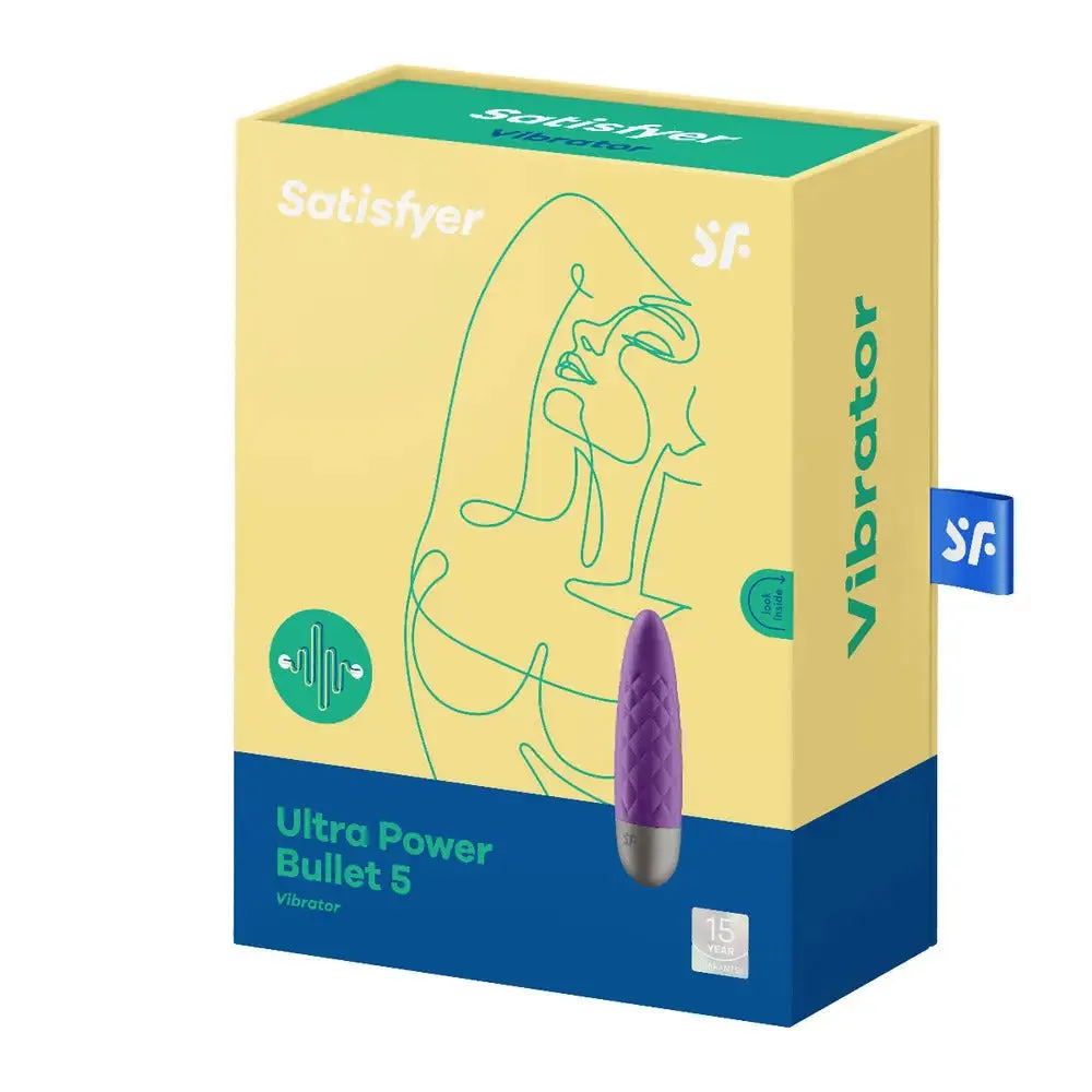 Satisfyer Pro Silicone Purple Multi Speed Rechargeable Bullet Vibrator