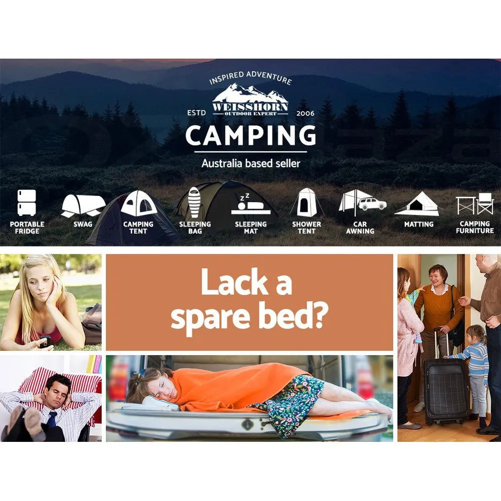 Self Inflating Mattress Camping Sleeping Mat Air Bed Pad Double Coffee 10CM Thick
