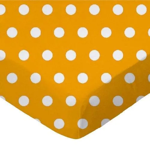 SheetWorld Fitted Portable Mini Crib Sheet - 100% Cotton Woven - Polka
