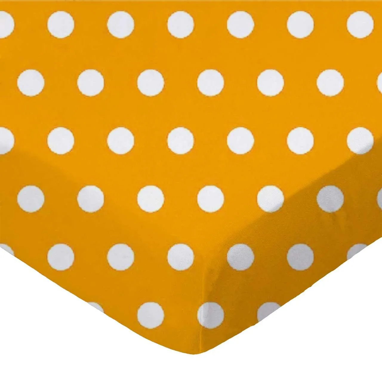 SheetWorld Fitted Portable Mini Crib Sheet - 100% Cotton Woven - Polka