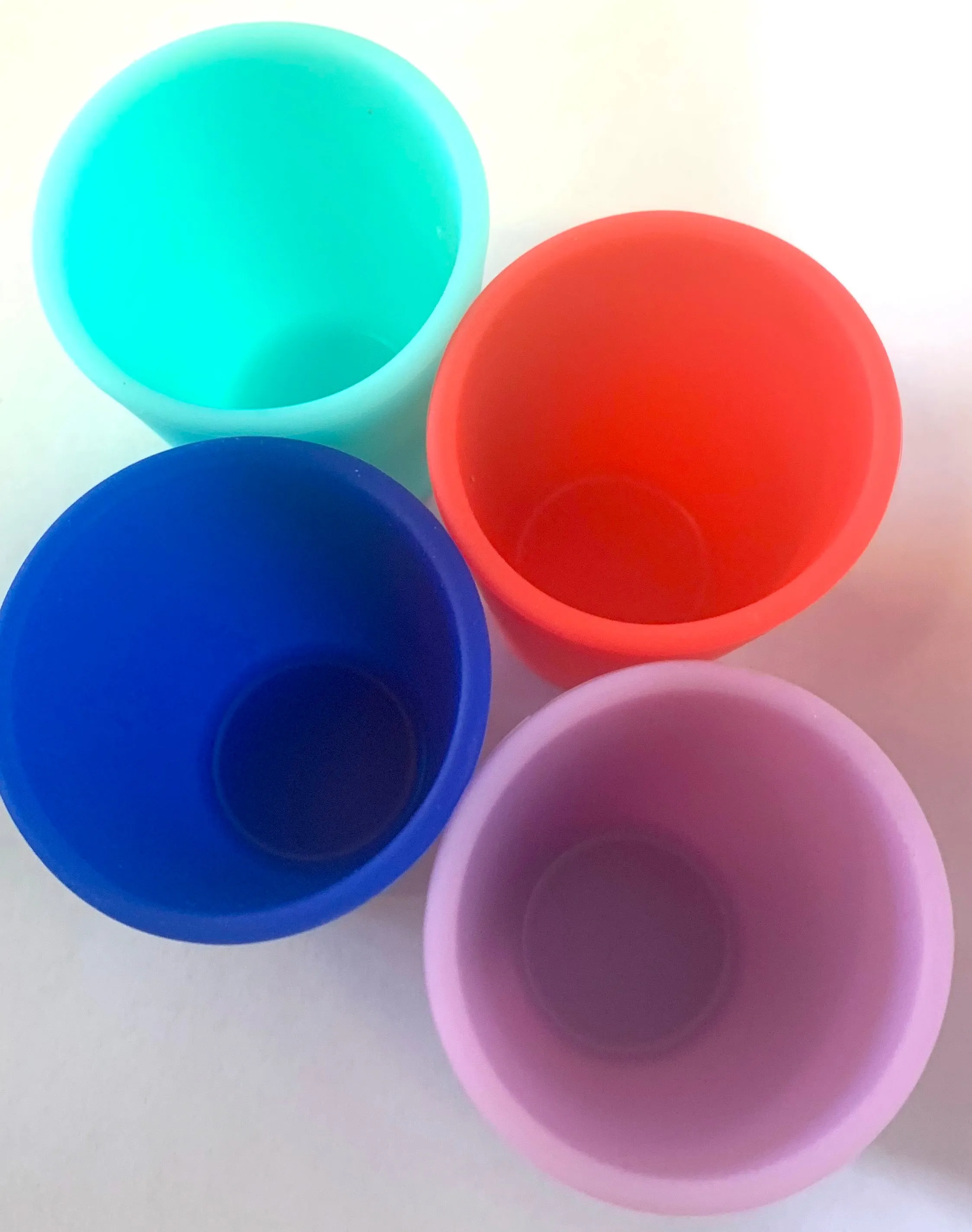 SILICONE DRINKING SHOT GLASSES (sold by the piece or dozen)
