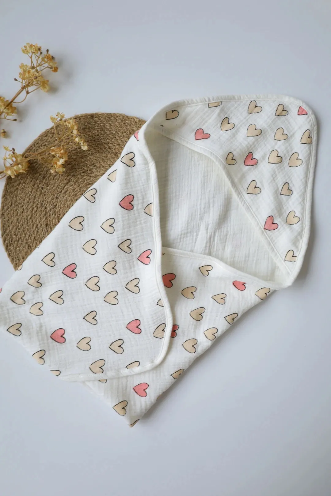 Snuggle Set-2-Combo of Muslin-Baby Swaddle, Hooded Towel & Wipes
