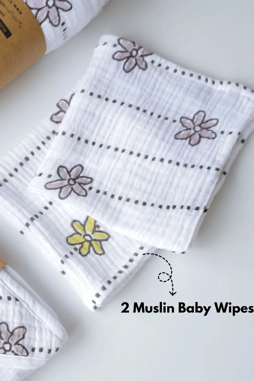 Snuggle Set-5-Combo of Muslin-Baby Swaddle, Hooded Towel & Wipes