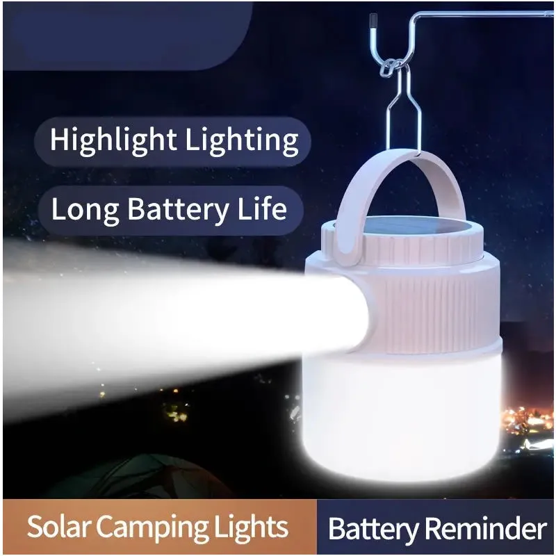 Solar Usb Rechargeable Portable Outdoor Emergency Camping Light Fa-D08