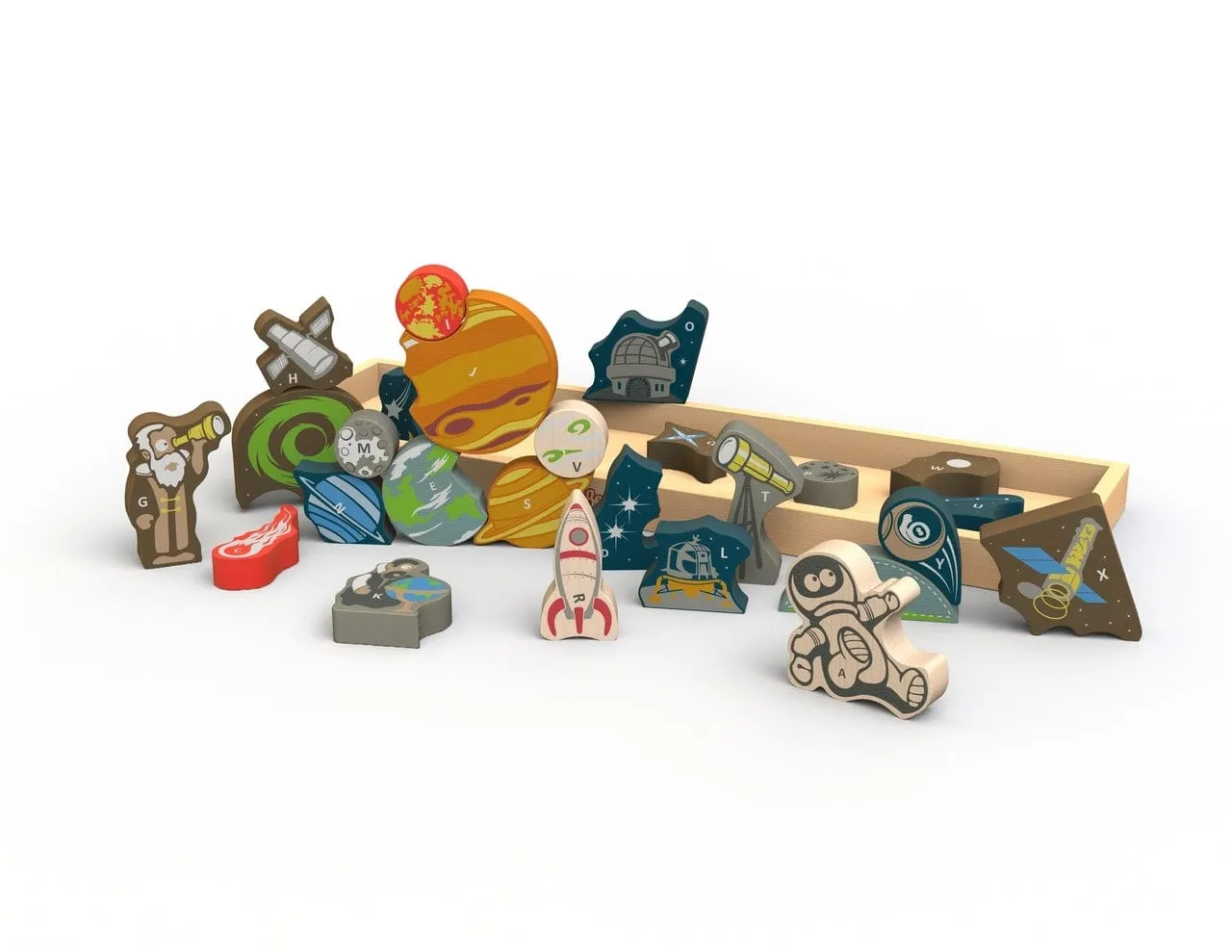 Space A-Z Puzzle and Playset
