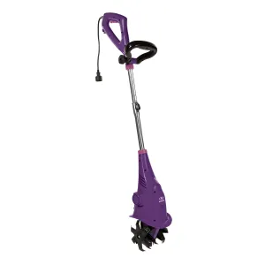 Sun Joe TJ599E-PRP Electric Garden Cultivator | 6.3-Inch | 2.5 Amp | Purple