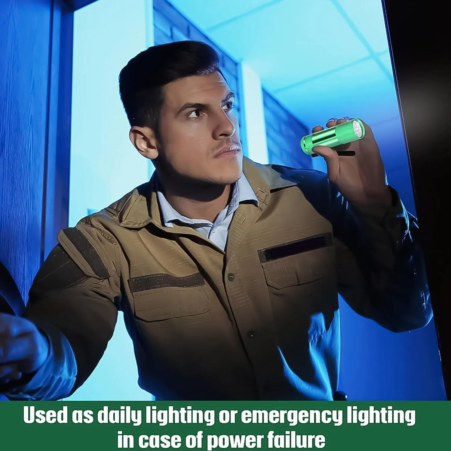 Super-Bright Mini 9 LED Bulb Pocket Torches - Small Torch Flashlight for Camping, Hiking, DIY, Travelling, Outdoors and More3 Battery operated (Battery not included / 1 pc)
