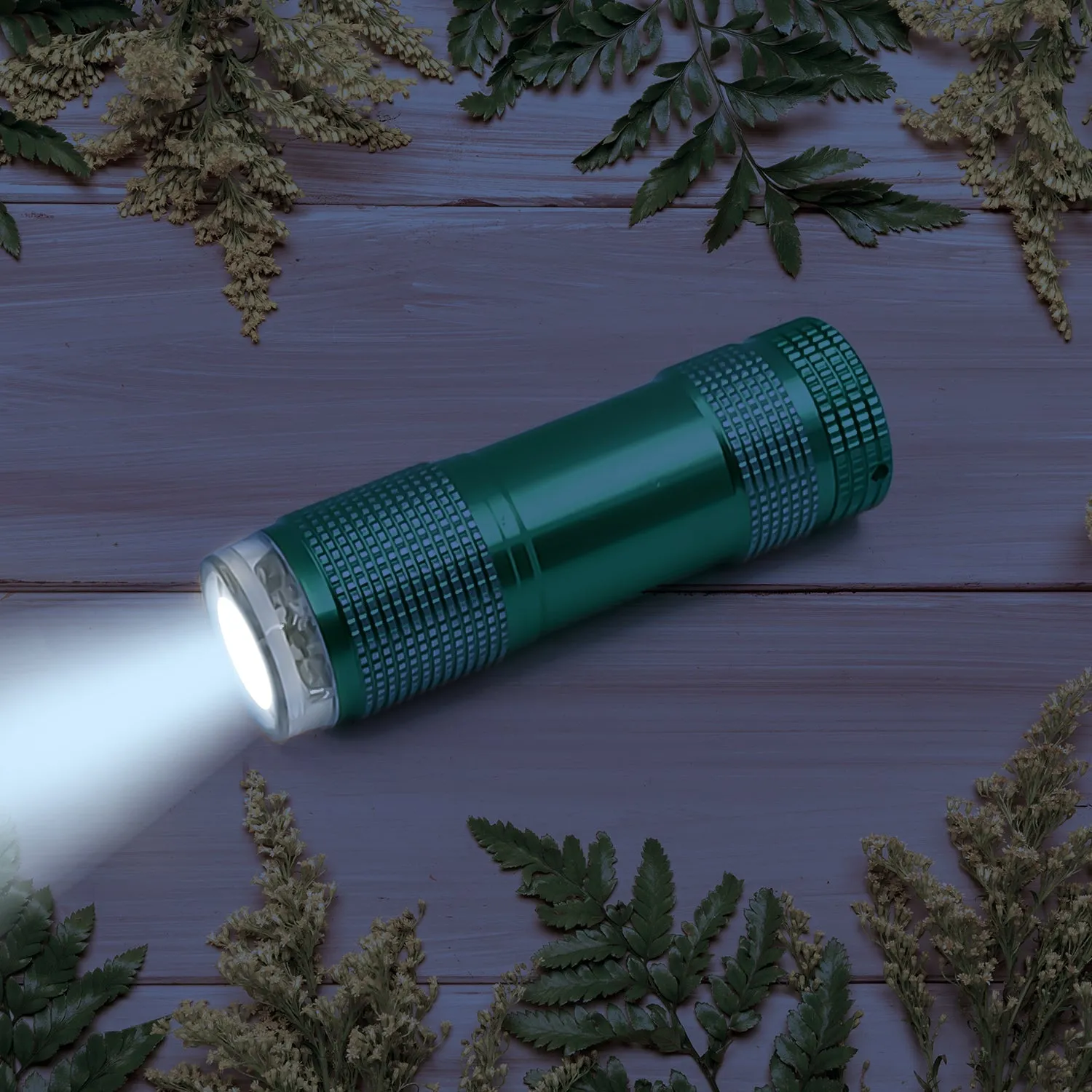 Super-Bright Mini 9 LED Bulb Pocket Torches - Small Torch Flashlight for Camping, Hiking, DIY, Travelling, Outdoors and More3 Battery operated (Battery not included / 1 pc)