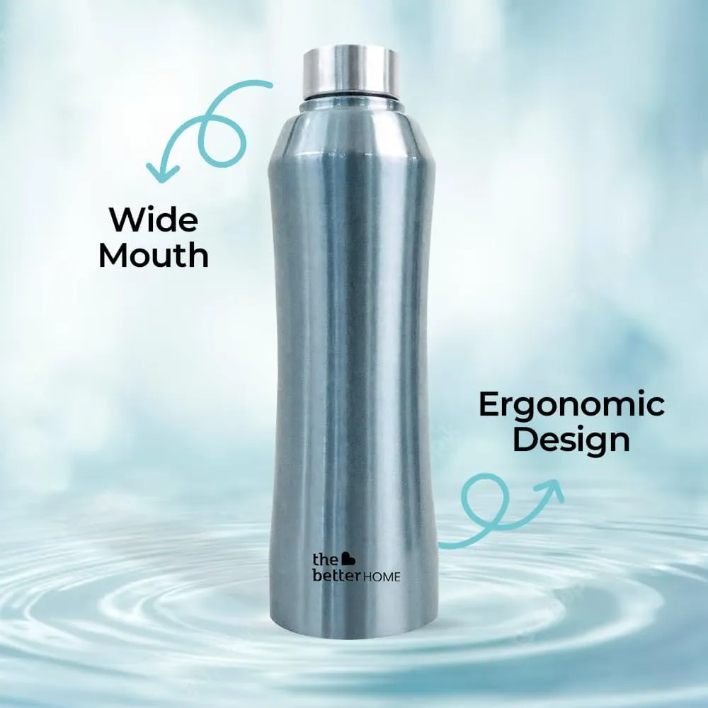 The Better Home FUMATO Presswich 750W Sandwich Maker, 2 Slice Grill, Purple & Stainless Steel Water Bottle 1 Litre Blue