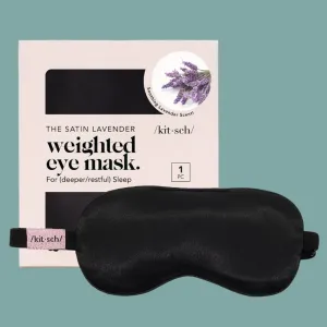 The Lavender Weighted Satin Eye Mask