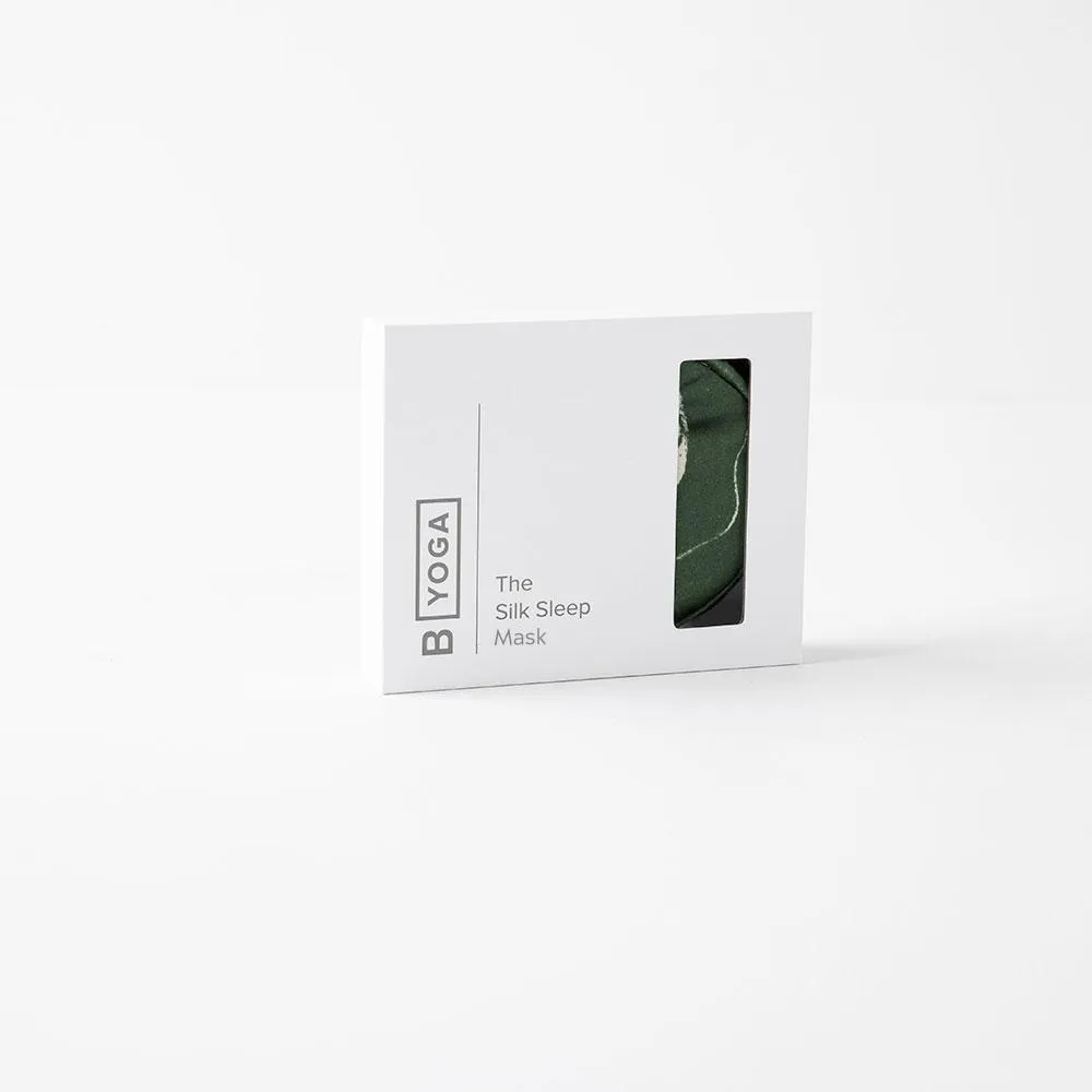 The Silk Sleep Mask | Marbled Emerald