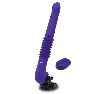 Toyjoy Silicone Purple Rechargeable Thrusting Vibrator