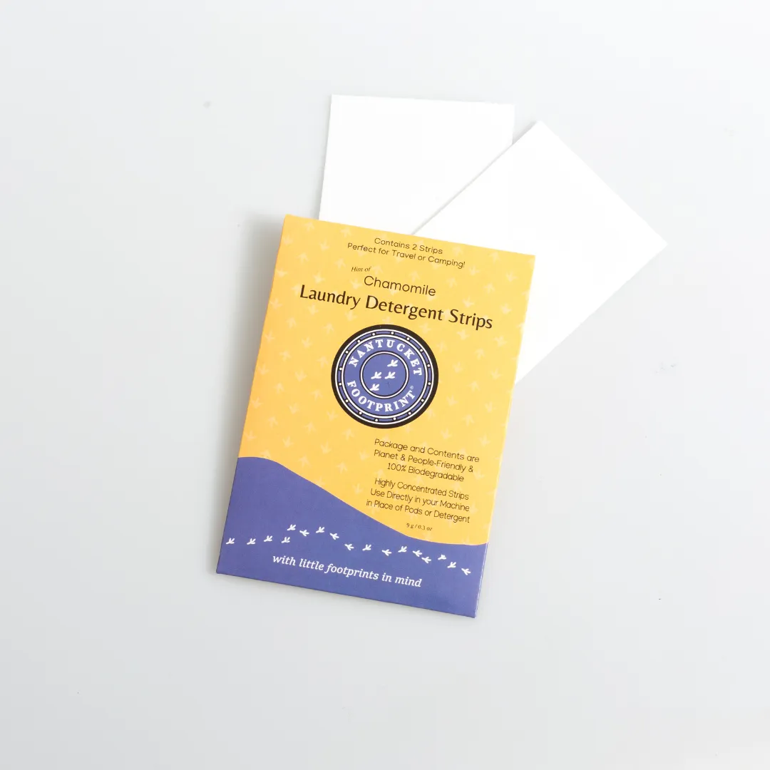 Travel Laundry Detergent Strips - 2 Strip Packs - Set of 6 - (12 Total Strips)