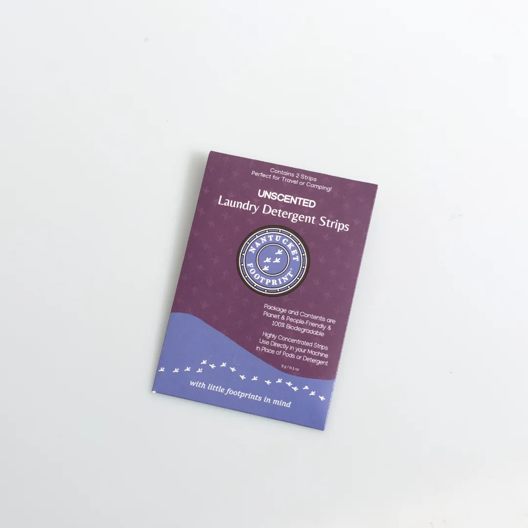 Travel Laundry Detergent Strips - 2 Strip Packs - Set of 6 - (12 Total Strips)