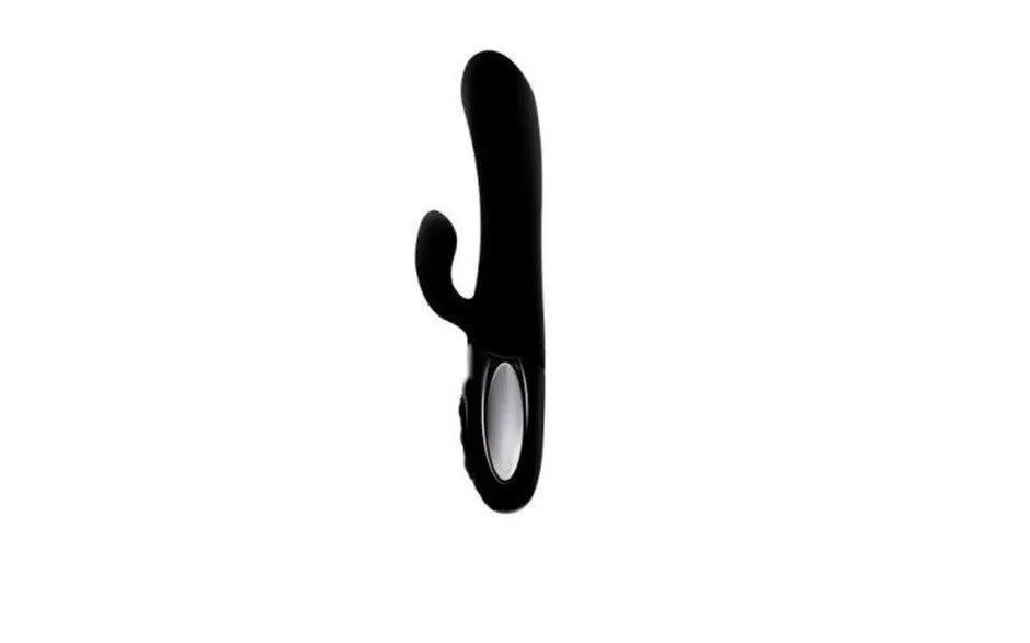 Viben Hypnotic Thrusting Rabbit Vibe w Swinging Clit Stim Black