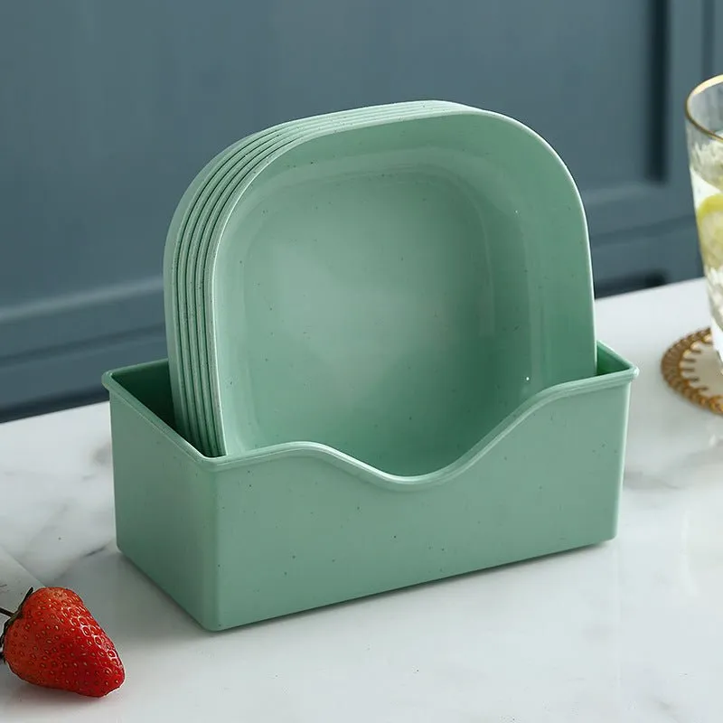 Wheat and Straw Eco-Friendly Plate Sets (5pc)