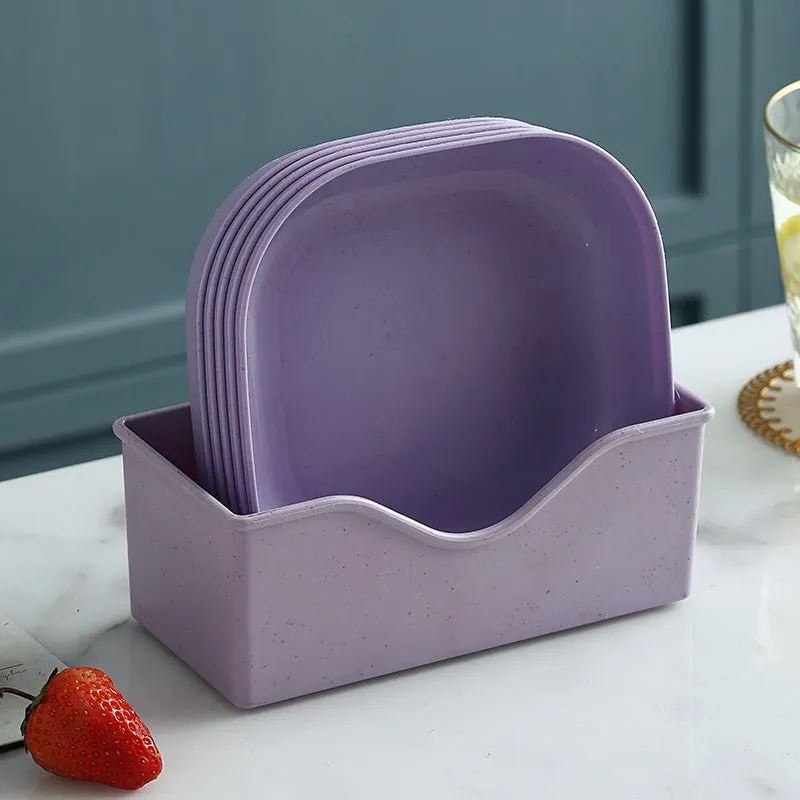 Wheat and Straw Eco-Friendly Plate Sets (5pc)
